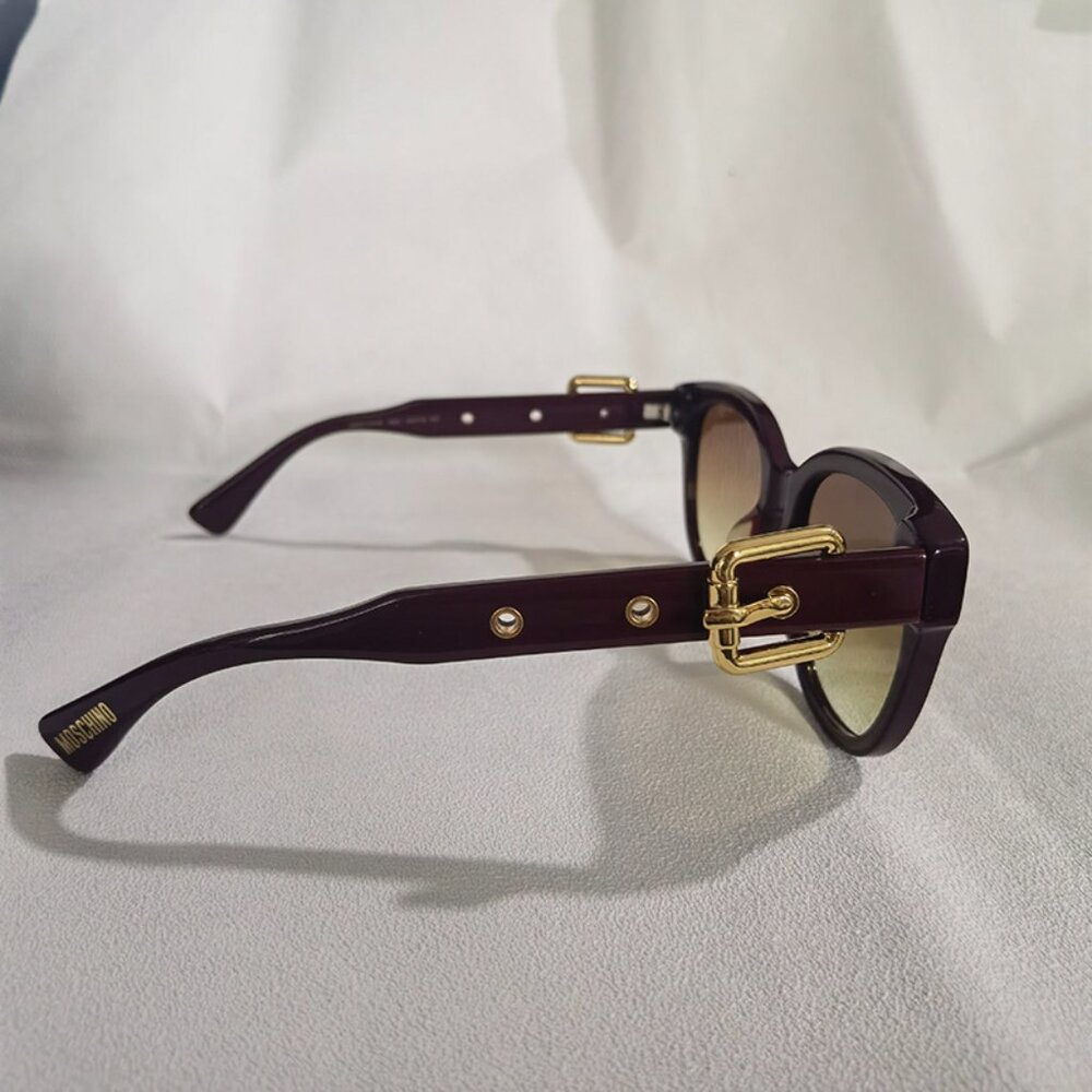 Moschino Dark Red Gradient Sunglasses For Men And Women - Picture 4 of 10